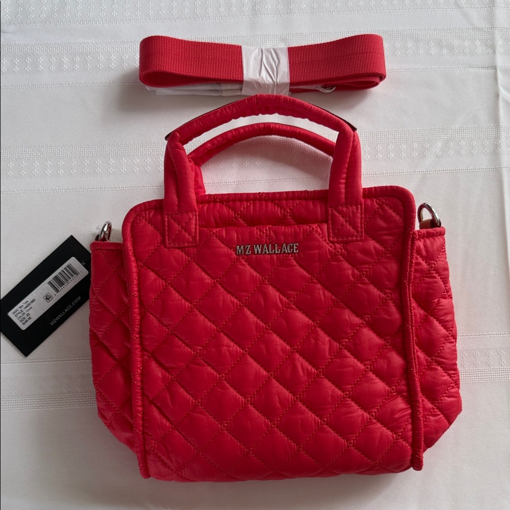 MZ Wallace Box Tote - Quilted. Coral. Brand new. Never used with tags